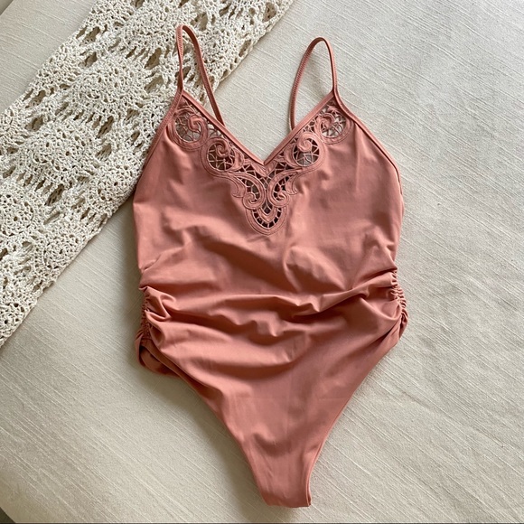 Tori Praver Crochet One Piece Swimsuit - Picture 2 of 15